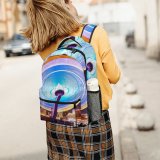 yanfind Children's Backpack Fair Park Carousel Entertainment City Dark Time Rides Illuminated Lights Lapse Preschool Nursery Travel Bag