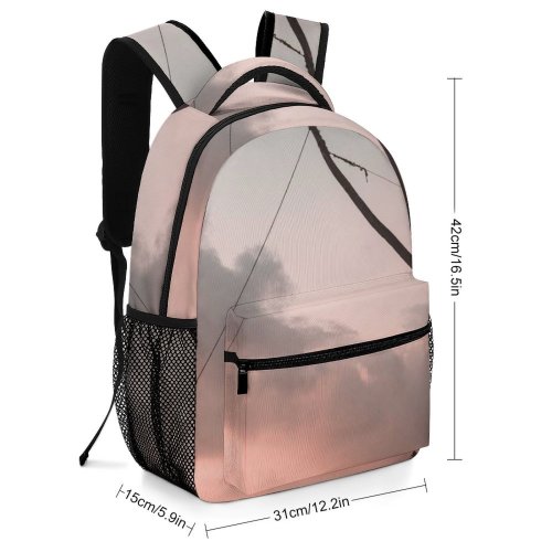 yanfind Children's Backpack Backlit Serene Sand Vacation Palm Coconut Scenery Clouds Sri Oceanside  Island Preschool Nursery Travel Bag