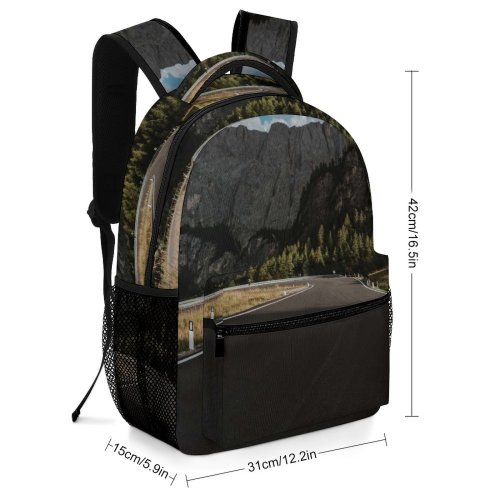 yanfind Children's Backpack  Highway Asphalt Tarmac  Building  Outdoors Road Cycling Traveling Evening Preschool Nursery Travel Bag