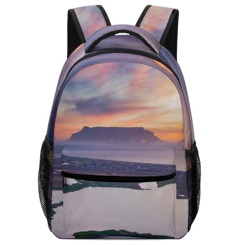 yanfind Children's Backpack Bay Picturesque Serene Amazing Freedom Coast Dark Journey Tourism Discover Forest Rocky Preschool Nursery Travel Bag