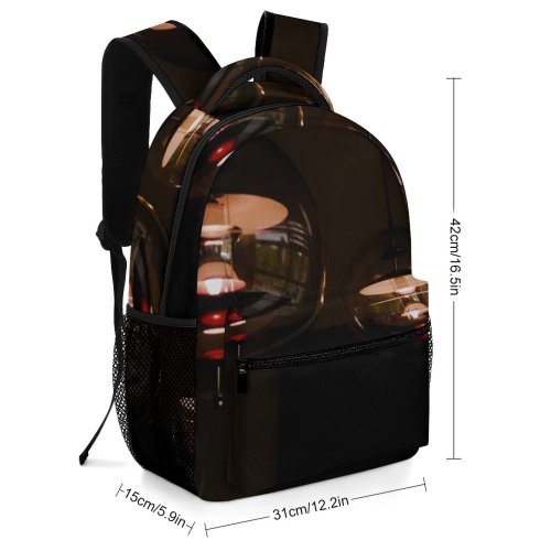 yanfind Children's Backpack Glass Electricity Dark Design Illuminated Lamp Lights Reflection Preschool Nursery Travel Bag