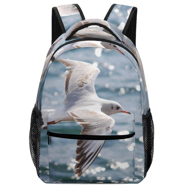 yanfind Children's Backpack Bird Callow Giblets Gull Seagull Istanbul Bogaz Marmara Marti Kus Deniz Beak Preschool Nursery Travel Bag