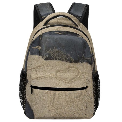 yanfind Children's Backpack Beach Sand Love Rock Bedrock Geology Formation Outcrop Limestone Igneous Boulder Intrusion Preschool Nursery Travel Bag