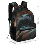 yanfind Children's Backpack  Focus Monkey Primate Orangutan  Fur Outdoor Outdoors Furry Eyes Preschool Nursery Travel Bag