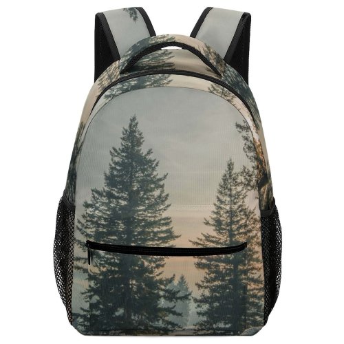 yanfind Children's Backpack Abies Flora Tree States  Snow Plant Idaho Fir Fog Free Preschool Nursery Travel Bag