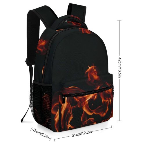 yanfind Children's Backpack Flame Images Dark Night Free Burning Fire Pictures Rooster Wallpapers Preschool Nursery Travel Bag