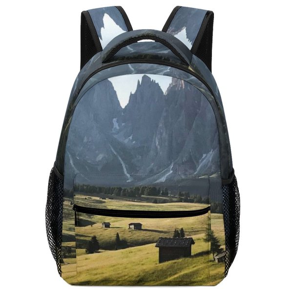 yanfind Children's Backpack Grass Landscape Grassland Outdoor Outdoors Rocky Scenic Cropland Agriculture Countryside Preschool Nursery Travel Bag