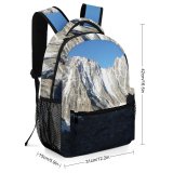 yanfind Children's Backpack Argentière Peak Mont Creative Pictures Outdoors Grey Range  France Blanc Preschool Nursery Travel Bag