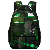 yanfind Children's Backpack Backlit Darkness Dark Lights Colours Guy Light Jacket Hoodie Trails  Streaks Preschool Nursery Travel Bag