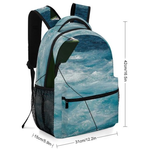 yanfind Children's Backpack Anchor Vacation Travel Area Leisure Island  Beach Boat Transportation Outdoors Seashore Preschool Nursery Travel Bag