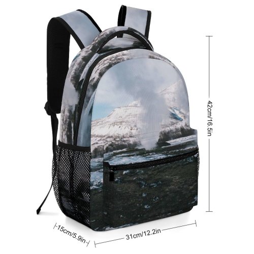 yanfind Children's Backpack Images Eruption  Snow Pictures Outdoors Geyser Wallpapers Grey Volcano Preschool Nursery Travel Bag