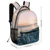 yanfind Children's Backpack Coast Montagne Sky Mondragone Onda Sunset Free Ocean Sole Italia Seascape Preschool Nursery Travel Bag