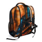 yanfind Children's Backpack  Bokeh Focus Rail  Street City Dark Abstract Shining Light Selective Preschool Nursery Travel Bag