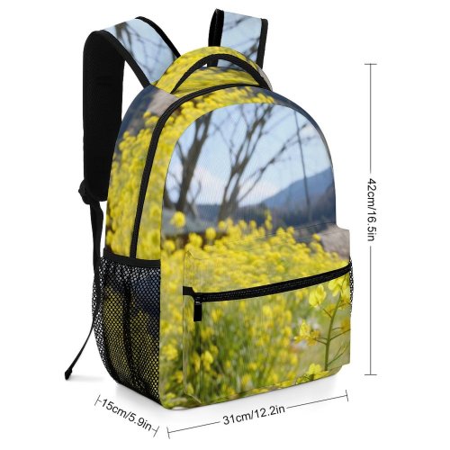 yanfind Children's Backpack Field Grassland Outdoors Countryside Farm Meadow Rural Plant Vegetation  Flower Preschool Nursery Travel Bag