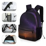 yanfind Children's Backpack Outer Galaxy Planet Astronomy Outdoors Nebula  Moonrise Mars Images Milky Night Preschool Nursery Travel Bag