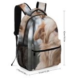yanfind Children's Backpack Creative Images Golden Dog Pictures Pet Puppies Commons Preschool Nursery Travel Bag