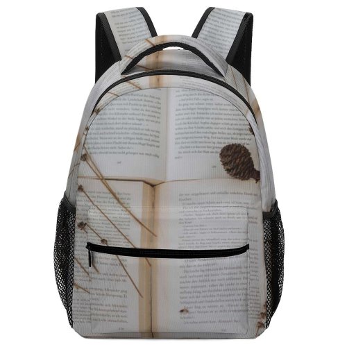 yanfind Children's Backpack Flora Wood Vibrant Website Beautiful Delicate Books Dried Flowers Wooden Pinecones Album Preschool Nursery Travel Bag