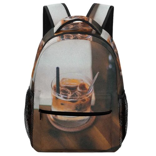 yanfind Children's Backpack Glasses Tasty Camera Technology Beverage Table Iced Coffee Cup Preschool Nursery Travel Bag