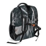 yanfind Children's Backpack Outdoors Reindeer Deer Moose Horn Park Buck Antelope Grass Bull Portrait Wild Preschool Nursery Travel Bag