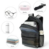 yanfind Children's Backpack Grey Outdoors  Range Lake Peak Adventure Leisure Activities Albania Countryside Reservoir Preschool Nursery Travel Bag