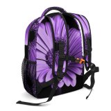 yanfind Children's Backpack Flora Petals Gerbera Purple Light Macro Flower Preschool Nursery Travel Bag