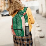 yanfind Children's Backpack Freshness Focus Big Leaf Dark Light Preschool Nursery Travel Bag