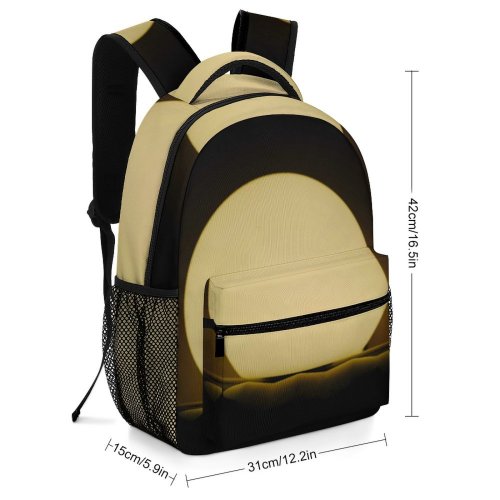yanfind Children's Backpack Dark Exploration Ball Lamp Insubstantial Sunset Planet Luna Light Lunar Astronomy Preschool Nursery Travel Bag