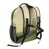 yanfind Children's Backpack Fog Outdoors Mist Tree Road Path Foggy Landscape Fall Autumn Field Rural Preschool Nursery Travel Bag
