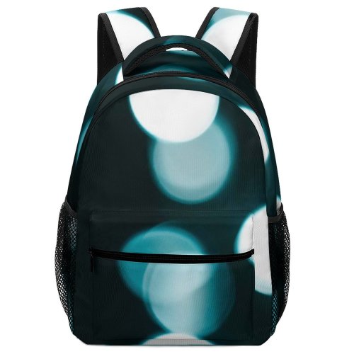 yanfind Children's Backpack  Bokeh Focus Dark Design Round Shining Illuminated Lights Night Luminescence Insubstantial Preschool Nursery Travel Bag