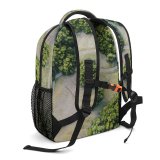 yanfind Children's Backpack Landscape Plant Woodland Forest River Creative Tian Pictures Outdoors Jungle Tree Preschool Nursery Travel Bag