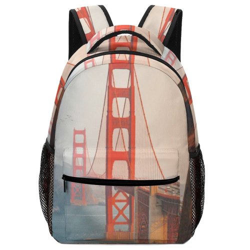 yanfind Children's Backpack Golden Fog Gate Francisco Sunset Suspension Iphone Samsung Sunrise Architectrure Preschool Nursery Travel Bag