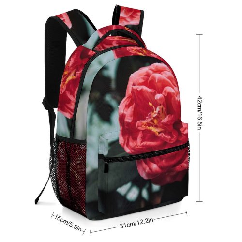 yanfind Children's Backpack  Flower Plant Rose Peony Geranium Pollen Petal Dahlia Preschool Nursery Travel Bag