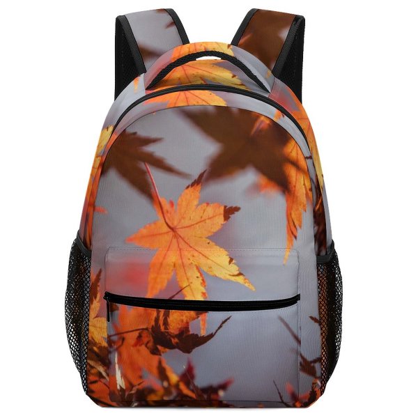 yanfind Children's Backpack Autumn Maple Branch Season Fall Leaves Preschool Nursery Travel Bag