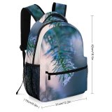 yanfind Children's Backpack  Focus Frozen Tree Winter Forest Shining Branch Season  Pine Light Preschool Nursery Travel Bag