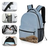 yanfind Children's Backpack Grassland Field Outdoors France Sand Soil Ground Mound Aquitaine Road Building Preschool Nursery Travel Bag