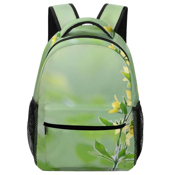 yanfind Children's Backpack  Focus Purity Plant Delicate Season Wild Botanical Growth Tropical Blooming Garden Preschool Nursery Travel Bag
