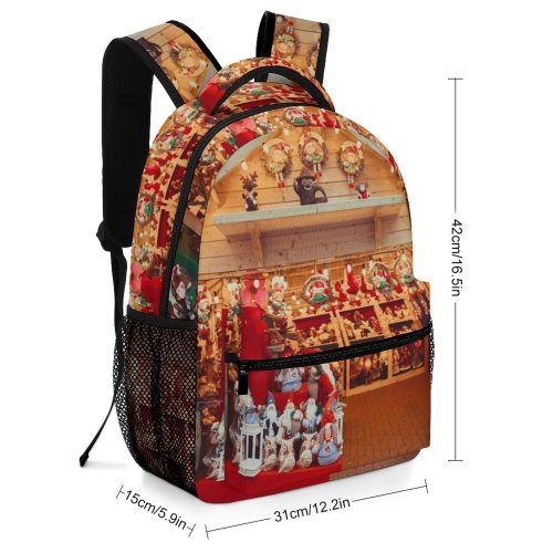 yanfind Children's Backpack Exhibition Festival Lights Daylight Stock Stall Sell Santa Booth Preschool Nursery Travel Bag