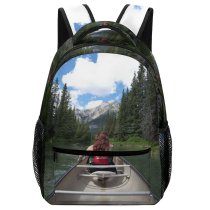 yanfind Children's Backpack Adventure Boat Canoeing  River Outdoors Placid Preschool Nursery Travel Bag