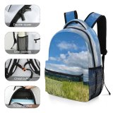 yanfind Children's Backpack Field Outdoors Grassland Sunnenbergweg Uster Schweiz Countryside Sky Rural Meadow Farm Plant Preschool Nursery Travel Bag