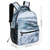 yanfind Children's Backpack Island Gullfoss Pictures Outdoors Stock Grey Snow  Free Preschool Nursery Travel Bag