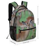 yanfind Children's Backpack Outdoors Impala Deer  Gazelle Antelope Grass Herbivore Fur Wild Wildlife Preschool Nursery Travel Bag
