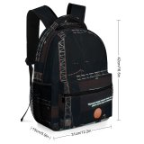 yanfind Children's Backpack Crowd Dark Metal Stage Night Lights Spotlight Preschool Nursery Travel Bag