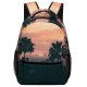 yanfind Children's Backpack Backlit Los Coast City La  Skies Palm Cityscape Sunset Century Travel Preschool Nursery Travel Bag