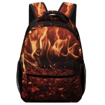 yanfind Children's Backpack  Hot Hearth Embers Fire Burn Fireplace Wallpapers Flame Creative Images Preschool Nursery Travel Bag