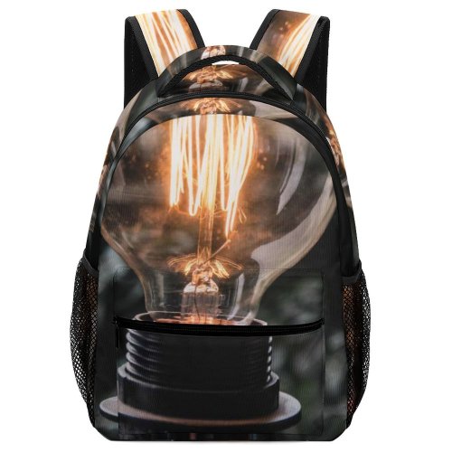 yanfind Children's Backpack Glass Technology Electricity Beautiful Energy Light Illuminated Bulb Lamp Electric Preschool Nursery Travel Bag