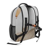 yanfind Children's Backpack Balloon Sand Dry  Adventure Aircraft Desert Daylight Landscape Travel Field Leisure Preschool Nursery Travel Bag