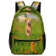 yanfind Children's Backpack Field Grassland Outdoors Dog Pet Golden Countryside Farm Meadow Rural  Flower Preschool Nursery Travel Bag
