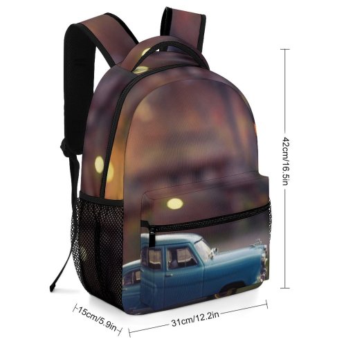 yanfind Children's Backpack Drive Focus Street City Design Toy Daylight Transport Pavement Light Wheel Preschool Nursery Travel Bag