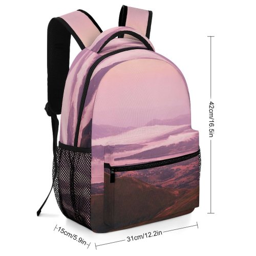 yanfind Children's Backpack Landscape Sunrise Countryside Pictures Italia Outdoors Amatrice Panorama Cima Preschool Nursery Travel Bag