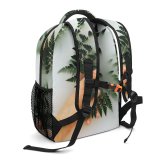yanfind Children's Backpack  Beautiful Dark Plant Skin Wood Light Growth  Outdoors Leaves Flora Preschool Nursery Travel Bag